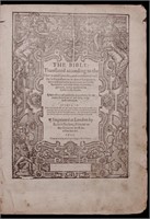 [Bible, Geneva Version, 1600, 1st Robert Barker]