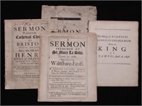 17th C. Sermons, Group of 4