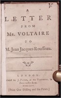 [Voltaire]  Letter to Jean Rousseau, 1766
