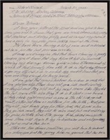 [Alcatraz]  MS Letter by "Bird Man" Stroud