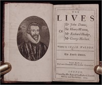 Lives of Donne, Wotton, Hooker… 1675