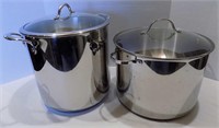 Kitchen - Cook Pots (2) Stainless Steel