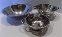 Kitchen - Mix Bowl and strainers (Stainless Steel)