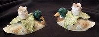 Collectibles - Duck candle holders - (Fitz&Floyd)