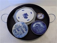 Collectibles - Christmas Plate and misc items