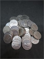 Lot of 52 1950's Canada Nickels