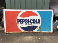 Original Pepsi sign approx 6 x 3 ft