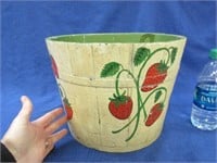 old wooden bucket (hand painted)