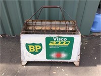 BP visco oil bottle rack & basket