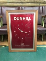 Original large Dunhill clock approx 77 x 53 cm