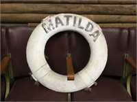Vintage Matilda life bouy