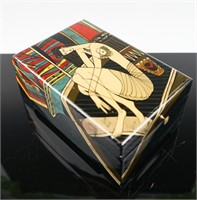 Art Deco motif trinket box