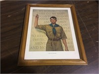 BOY SCOUTS OATH FRAMED PRINT