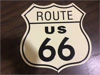 METAL ROUTE US 66 SIGN