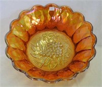 Heavy Grape punch bowl top - marigold