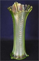 Drapery 9" vase - lime green