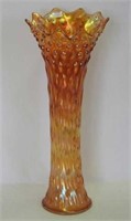 Rustic 19 1/2" funeral vase - marigold