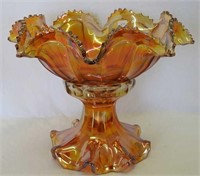 Imperial #3939 punch bowl & base - marigold