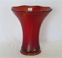Smooth Panels 7 1/4" vase - red
