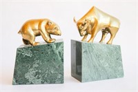 BEAR & BULL BOOKENDS