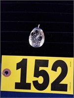 Black onyx stirling silver pendant (pu or ship)