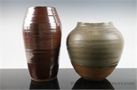 Pair of Large Ceramic Vases