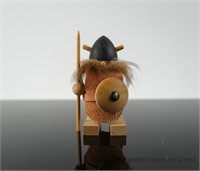 Viking Figurine with Black Helmet