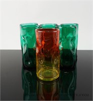 Set of Art Glass Tumblers
