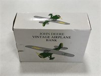 John Deere 93 Vintage Airplane Bank