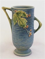 1941 Roseville Pottery Blue Bushberry Vase #29-6