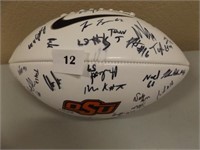 Autographed Ok State Univ Football