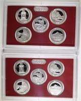 (2) 2010 United States Silver Quarter Proof Sets