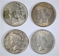 2-1922 & 2-1923 PEACE DOLLARS