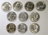 10 - 1944-S SILVER WASHINGTON QUARTERS