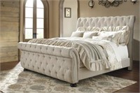Ashley B643 Queen Size Large Designer Sleigh Bed