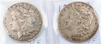 Coin 2 Morgan Silver Dollars 1887-O & 1888-O