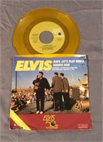 Elvis Presley yellow 45 Record