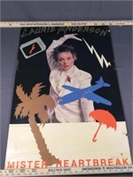 Vintage Laurie Anderson Mister Heartbreak Poster