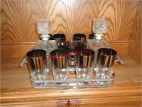 GLASS LIQUOR DECANTER SET