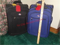 4 AMERICAN TOURISTER CARRY-ON LUGGAGE SUITCASES
