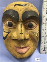 Tlingit style mask, 8" long, imported and old