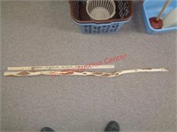 UNFINISHED DIAMOND WILLOW WALKING CANE / STICK