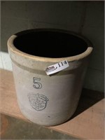 5 Gallon Uhl Stoneware Jar