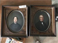 Pair of Old Framed Portraits