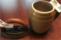 Uhl Mug and Miniature Iron w/ Trivet