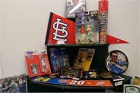 Sports Collectibles on Top 3 Shelves