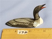An immaculate core ivory carving of a arctic loon