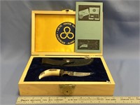 Arctic winter games 1974 knife with 1oz silver coi