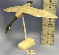 Charlie Kokuluk 6.5" flying goose, width is 6.5" x