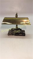Brass and Marble Bankers Lamp
